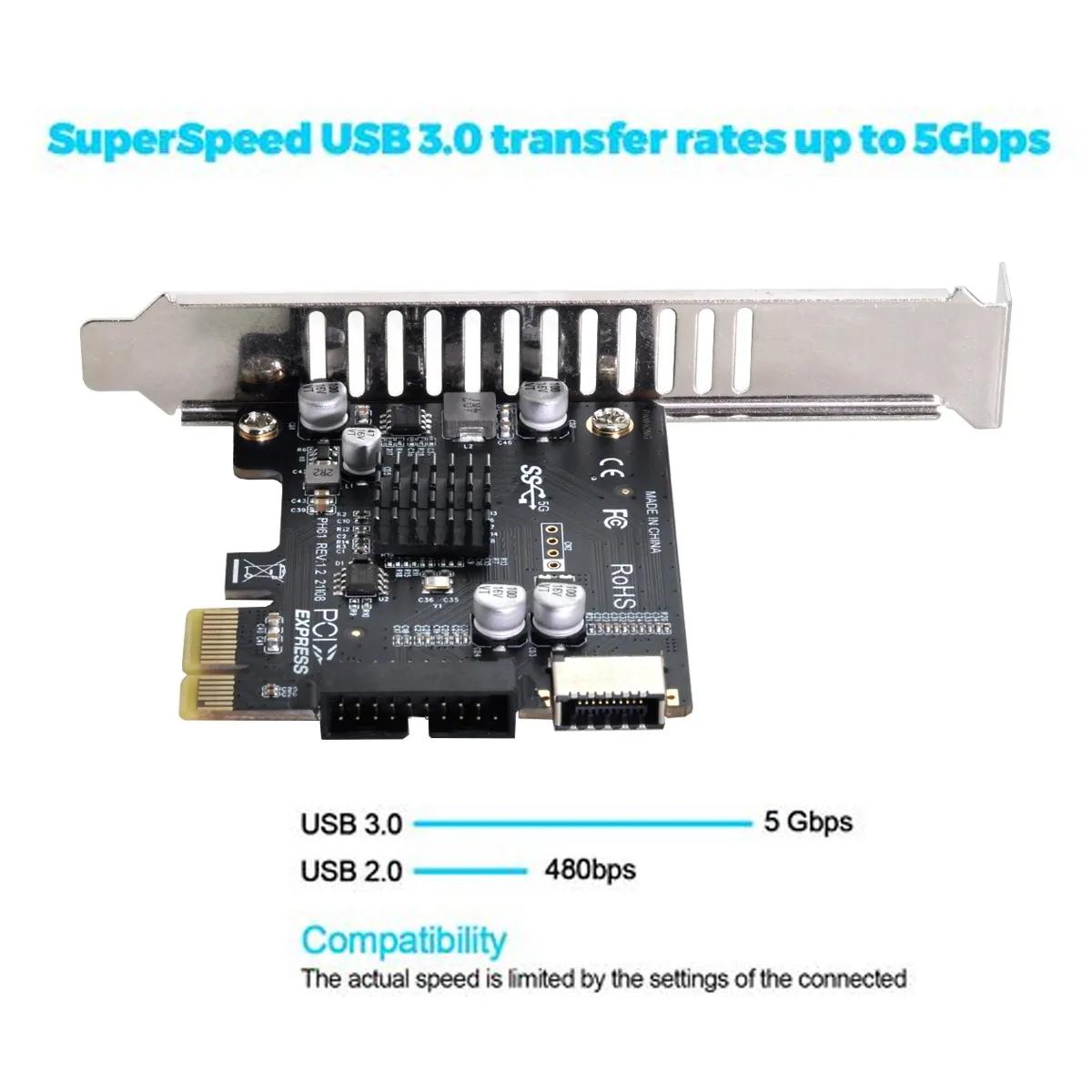 EŸ USB 3.1  г, PCI-E 1X ͽ , 5Gbps   USB 2.0